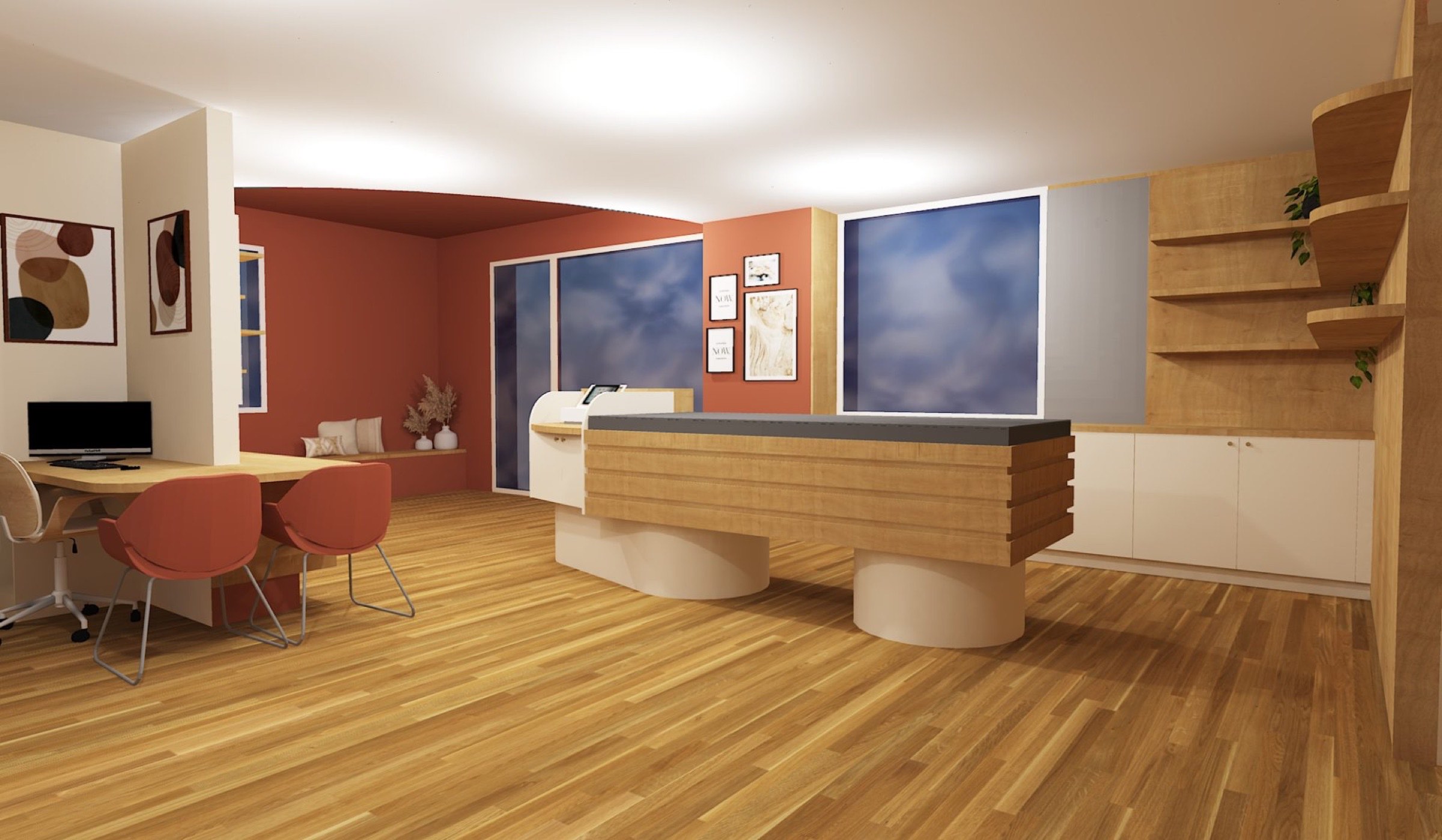 Mobilier sur mesure opticien ind&eacute;pendant