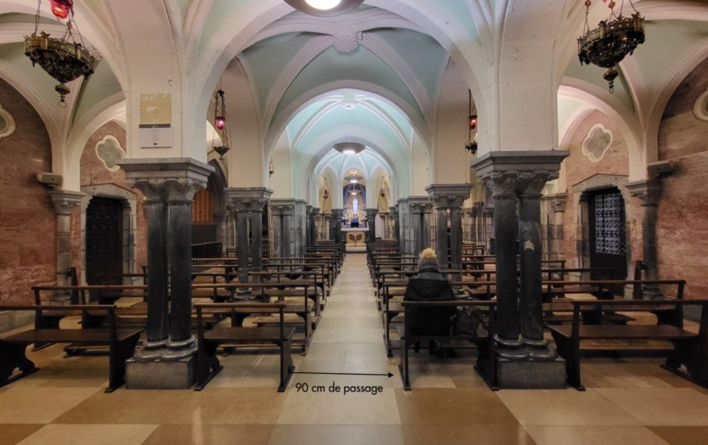 agencement pmr dans un lieu de culte &agrave; lourdes