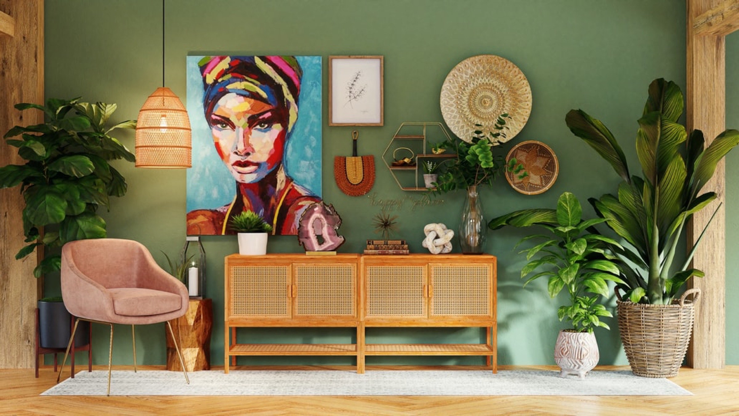 inspiration d&eacute;co tribale plantes