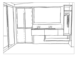 croquis plan salle de bain rénovation