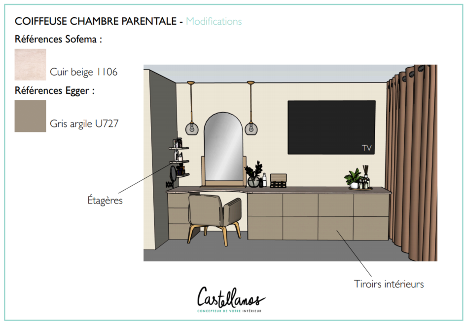 Rendu 3D int&eacute;rieur coiffeuse