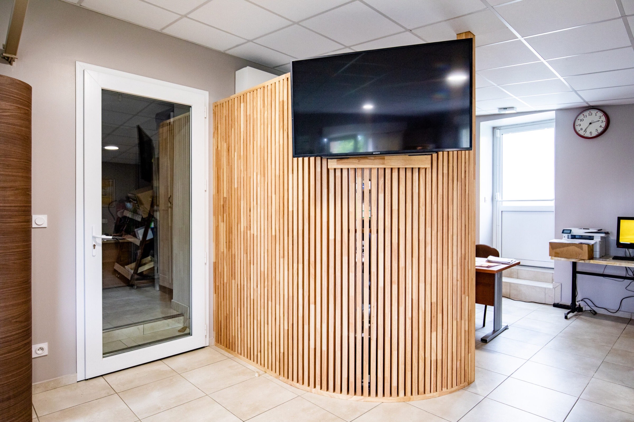borne d'accueil mairie réception