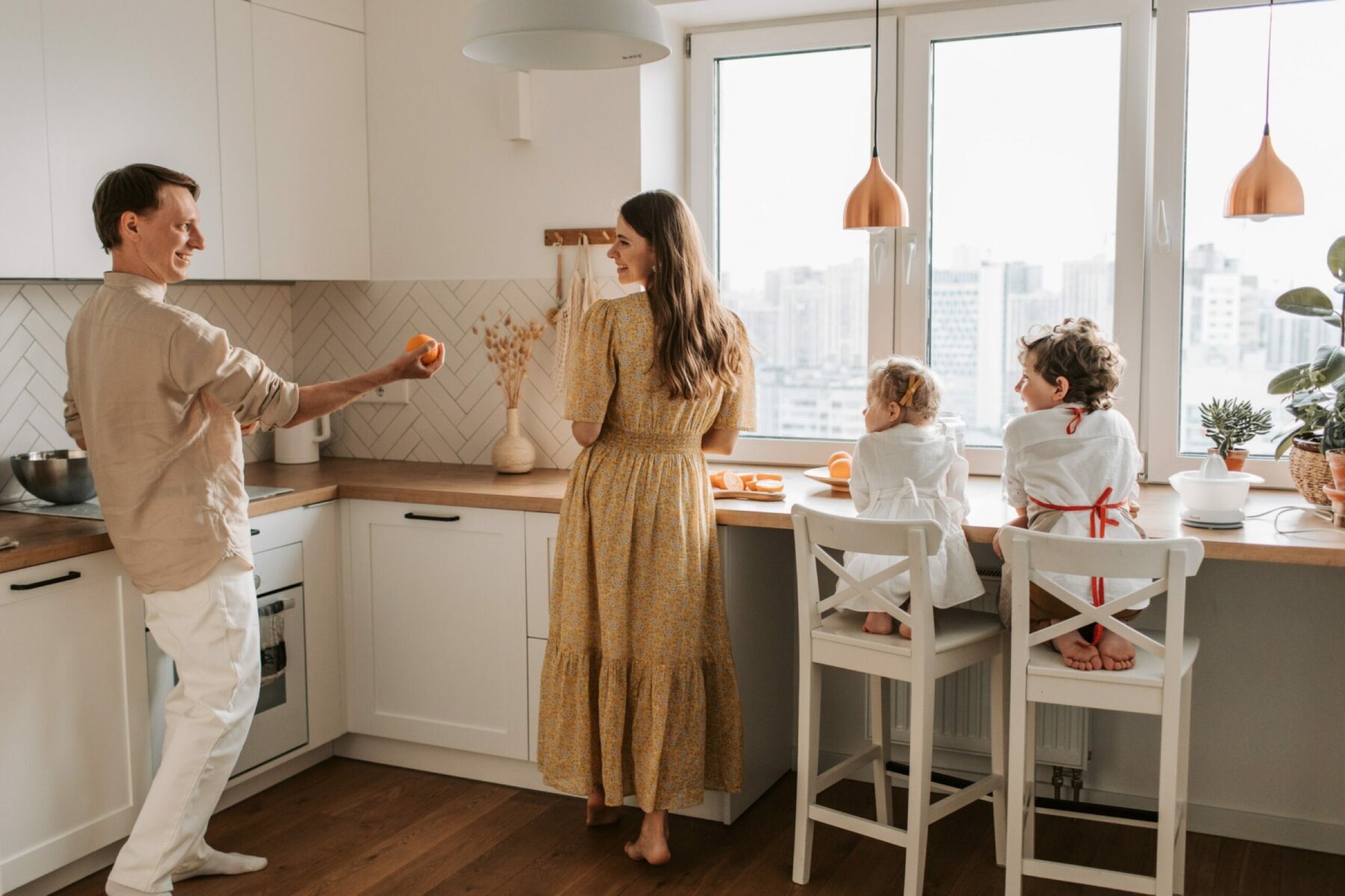 famille cuisine am&eacute;nagement architecte