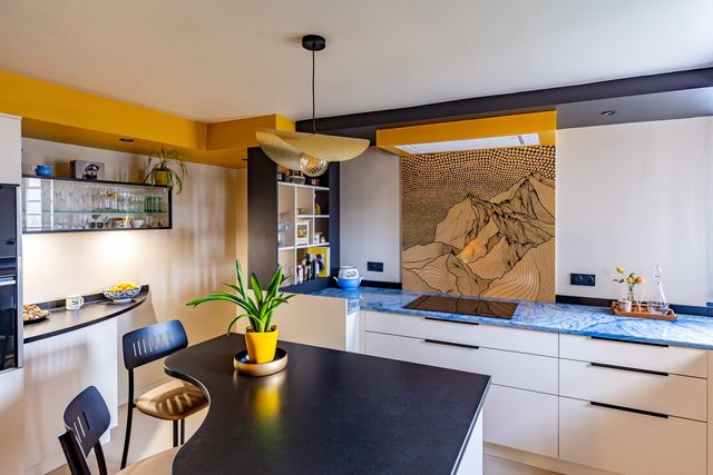 Plan de travail en granite bleu conserv&eacute; &mdash;&nbsp;Argel&egrave;s-Gazost