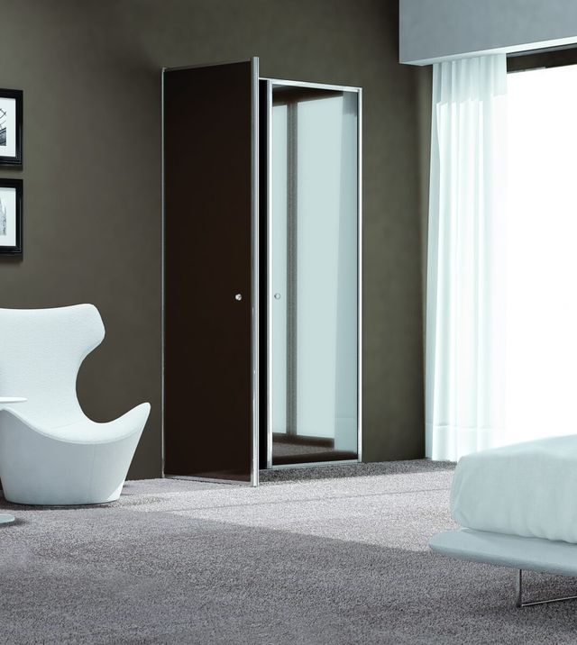 Porte placard battante chocolat