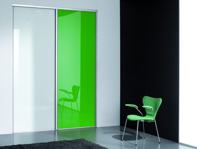 Porte vert lumineux