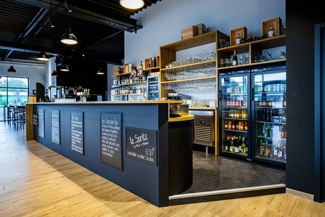 &Eacute;tude 3D du comptoir &mdash;&nbsp;restaurant Le Beau et Bon