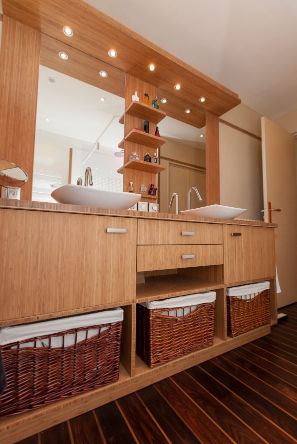 Salle de bain bambou