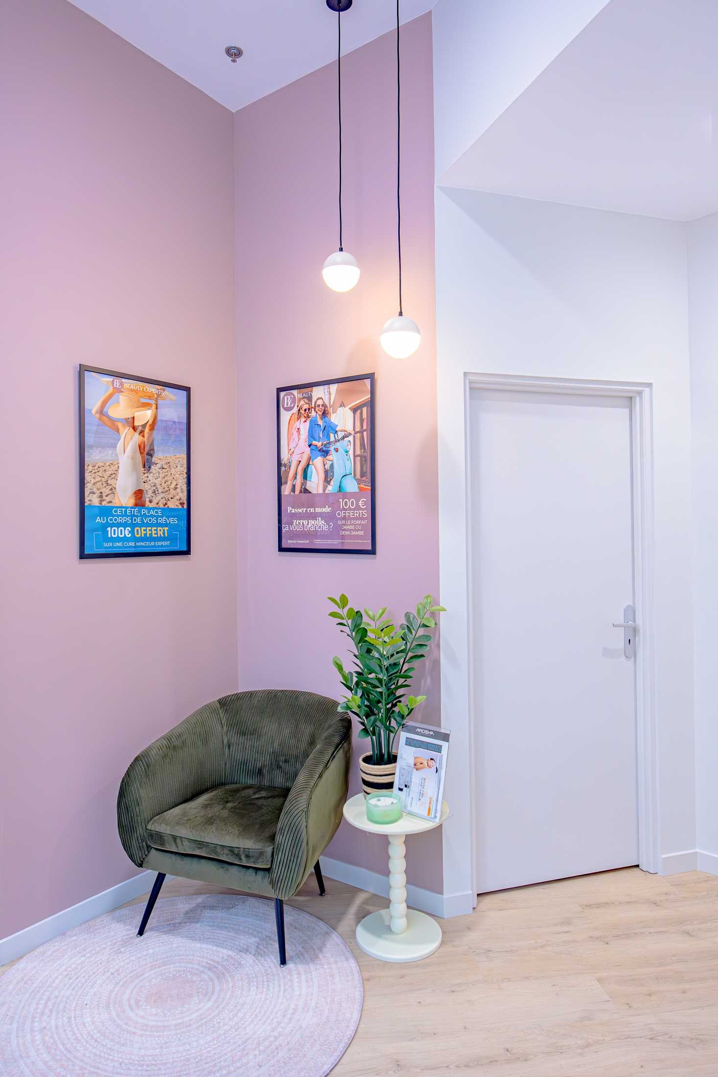 salle d'attente d'un institut de beaut&eacute;